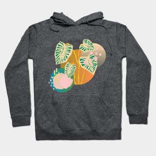 Monstera Abstract Pastel Plant T-shirt Hoodie